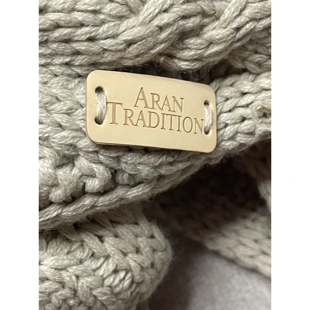Aran Traditions Sweater Snood Chunky Scarf Beige Tan SNOOD26